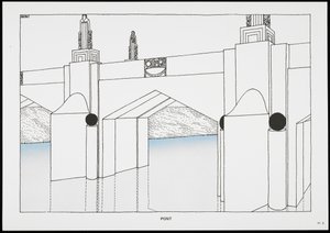Pont, from Une Cite Moderne, Dessins de Rob Mallet-Stevens Architecte, 1987 by Robert Mallet Stevens